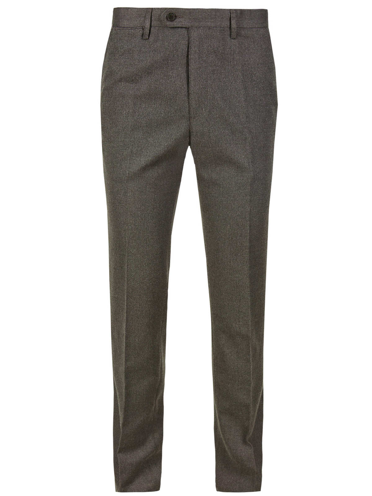 Marks and Spencer - - M&5 GREY Slim Fit Flat Front Trousers - Waist ...