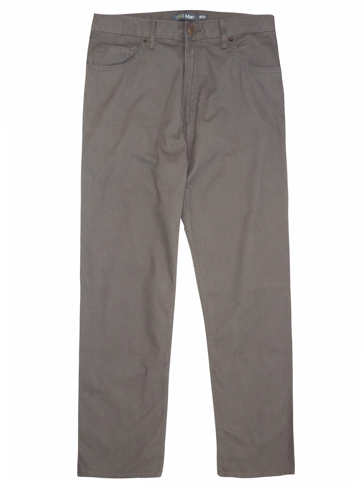 Marks and Spencer - - M&5 MOLE Pure Cotton Chinos - Waist Size 34 to 36 ...