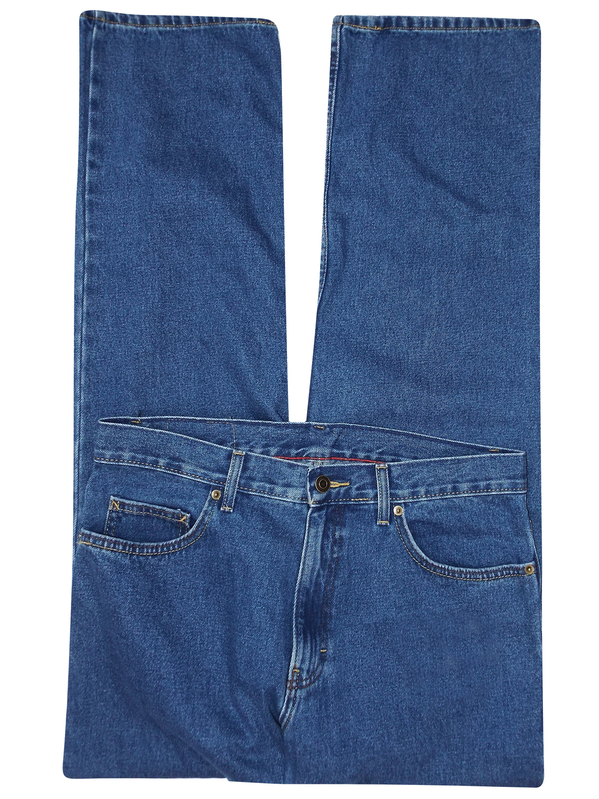 Marks and Spencer - - M&5 MED-BLUE 5-Pocket Regular Fit Denim Jeans ...