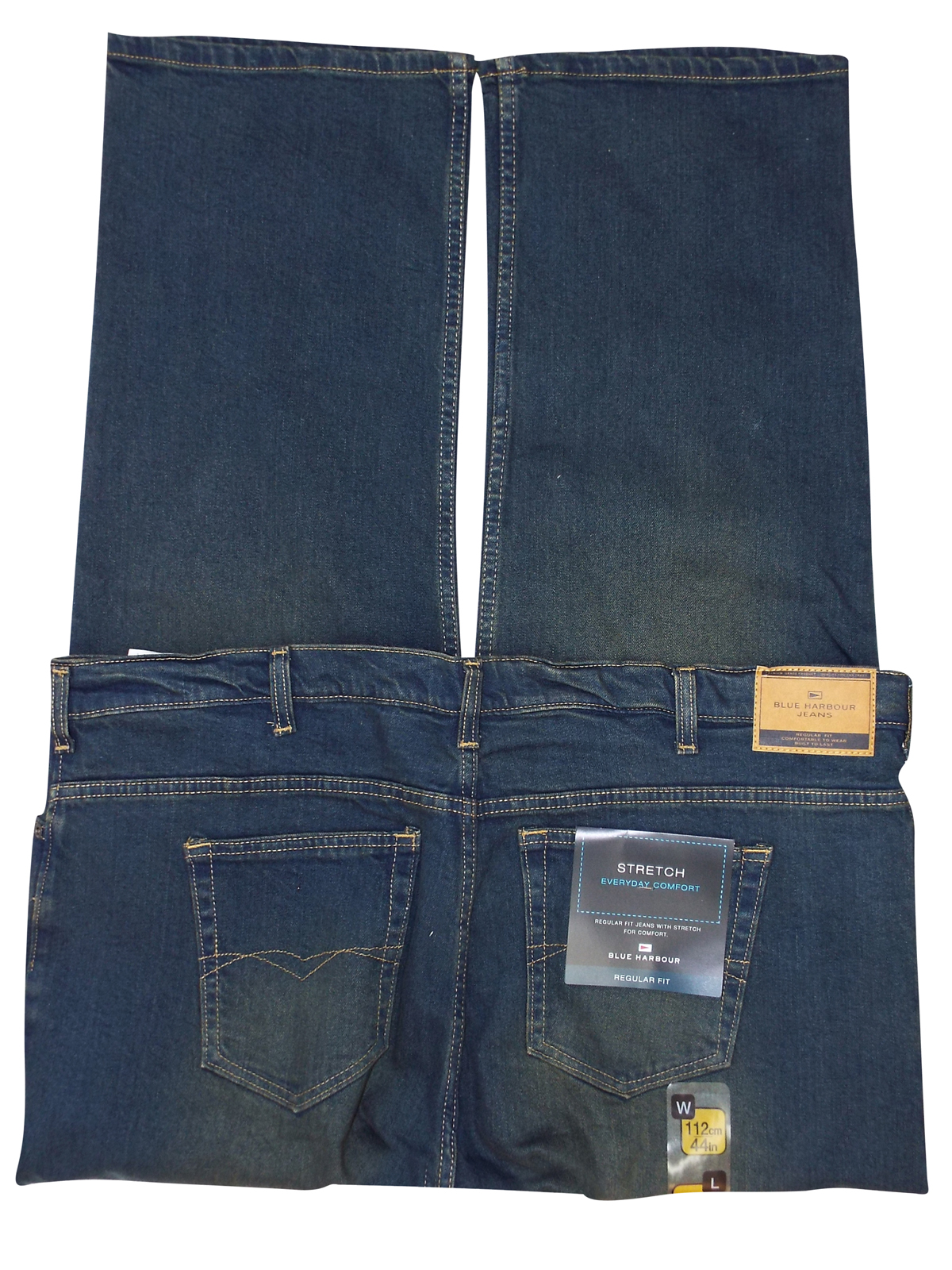 Marks and Spencer - - Blue H4rbour TINT Regular Fit Stretch Jeans with ...