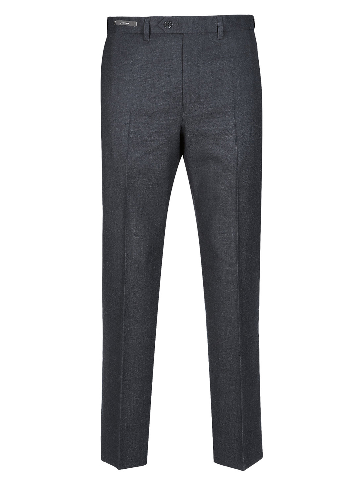 Marks and Spencer - - M&5 NAVY Active Waistband Flat Front Trousers ...