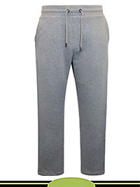 GREY Mens Pure Cotton Straight Leg Joggers - Size S to 5XL