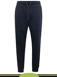 DARK-NAVY Mens Pure Cotton Cuffed Joggers - Size S to 5XL