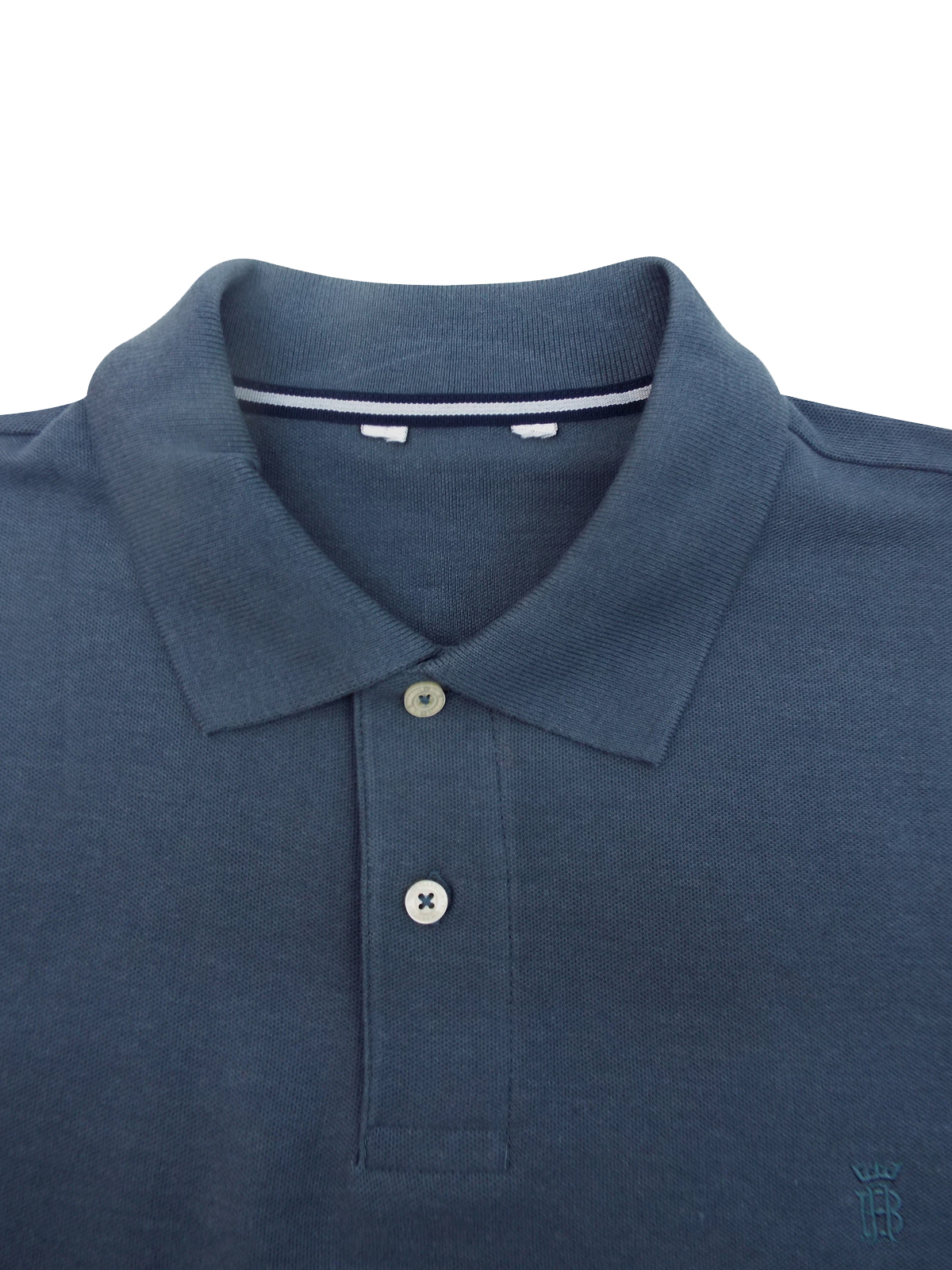 Marks and Spencer - - Blue H4rbour DENIM Cotton Rich Piqué Polo Shirt ...