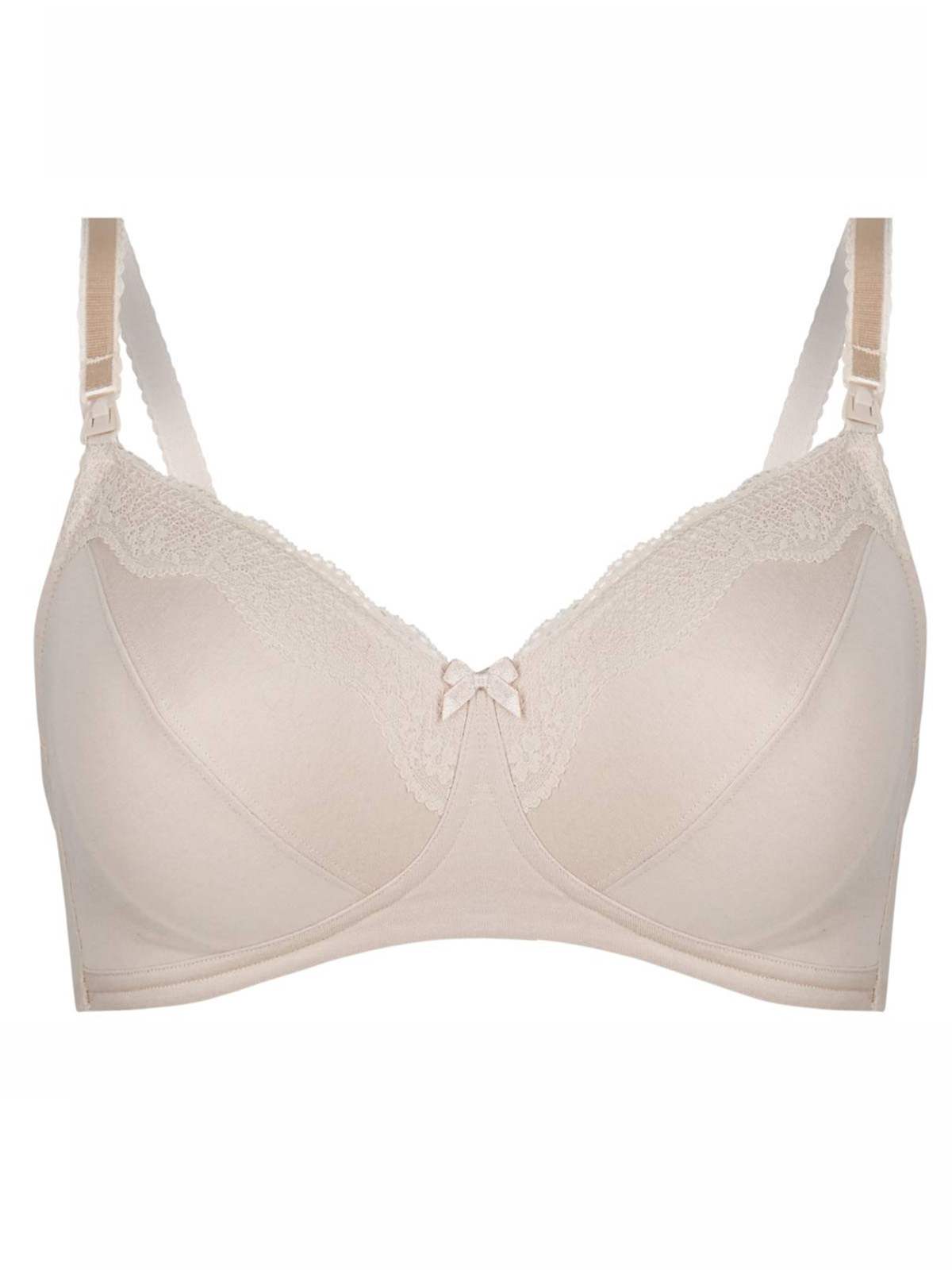 Marks and Spencer M&5 BEIGE Cotton Rich Maternity Bra Size 32 to