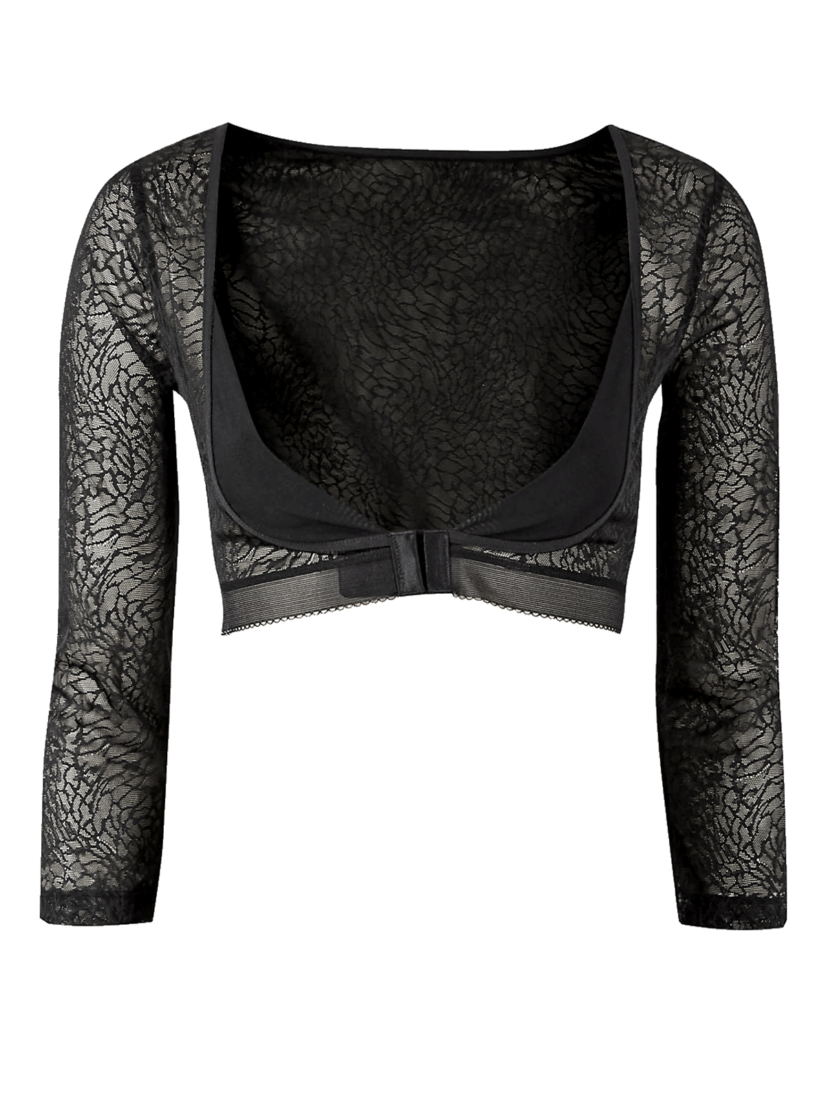 Marks and Spencer - - M&5 BLACK Light Control Textured Lace Armwear ...
