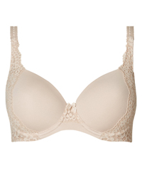M&5 ALMOND Vintage Lace Padded Full Cup T-Shirt Bra - Size 32 to 40 (A-B-C-D-DD-E) M&5 ALMOND Vintage Lace Padded Full Cup T-Shirt Bra - Size 32 to 40 (A-B-C-D-DD-E)