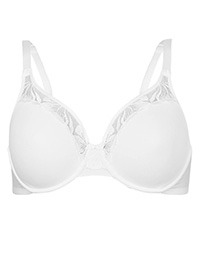 M&5 WHITE Olivia Embroidered Smoothing Full Cup Bra - Size 34 to 42 (B-C-D-DD-E) M&5 WHITE Olivia Embroidered Smoothing Full Cup Bra - Size 34 to 42 (B-C-D-DD-E)