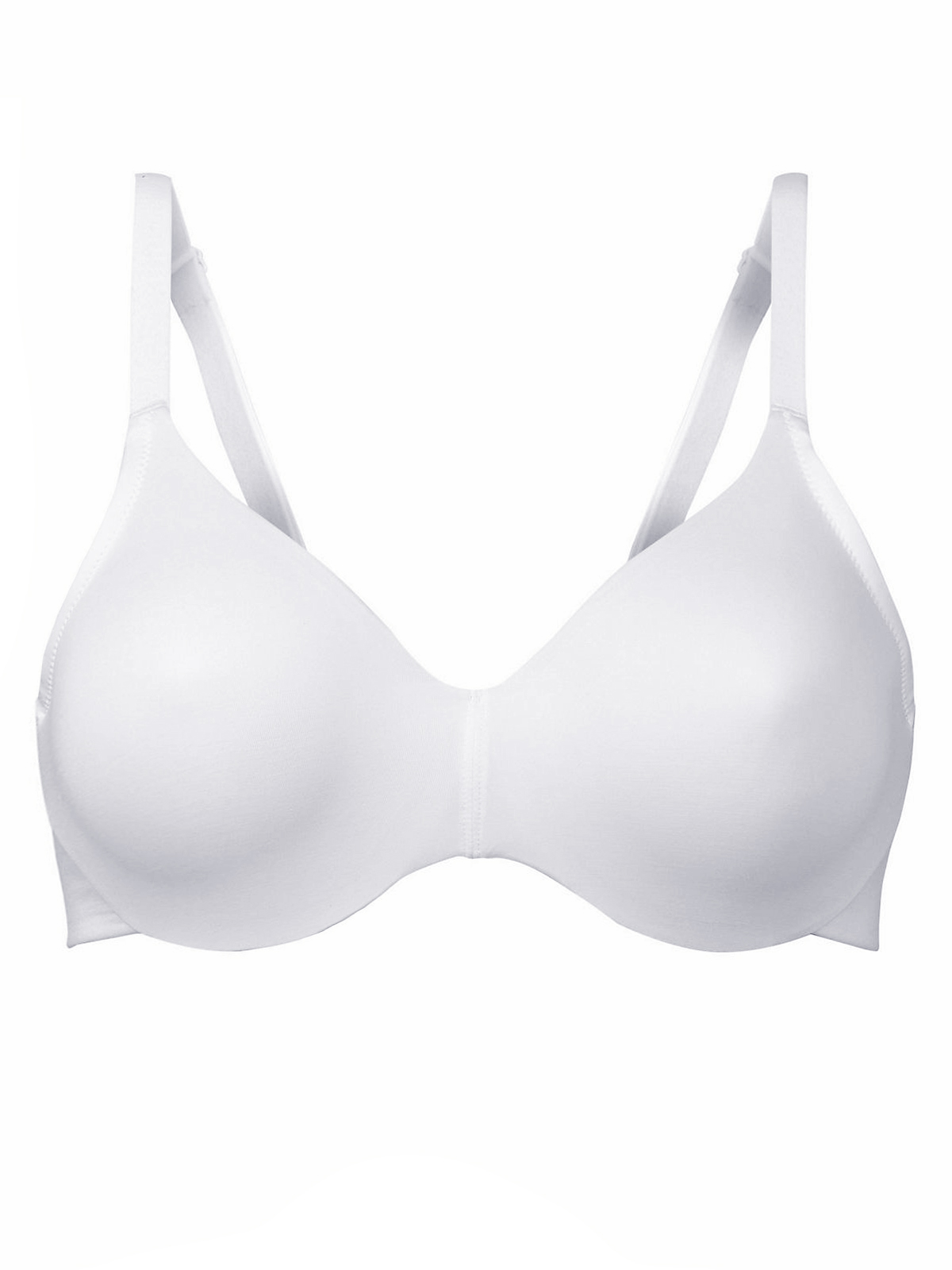 Marks and Spencer - - M&5 WHITE Flexifit Smoothing Underwired Moulded ...