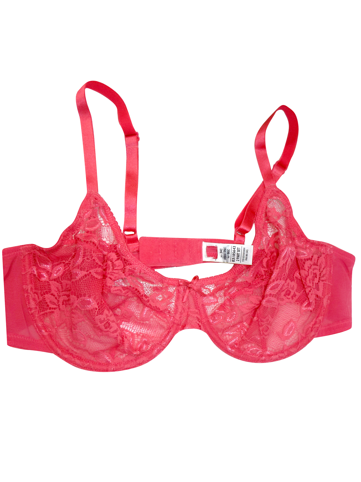 Marks and Spencer - - M&5 PINK All Over Lace Underwired Full Cup Bras ...