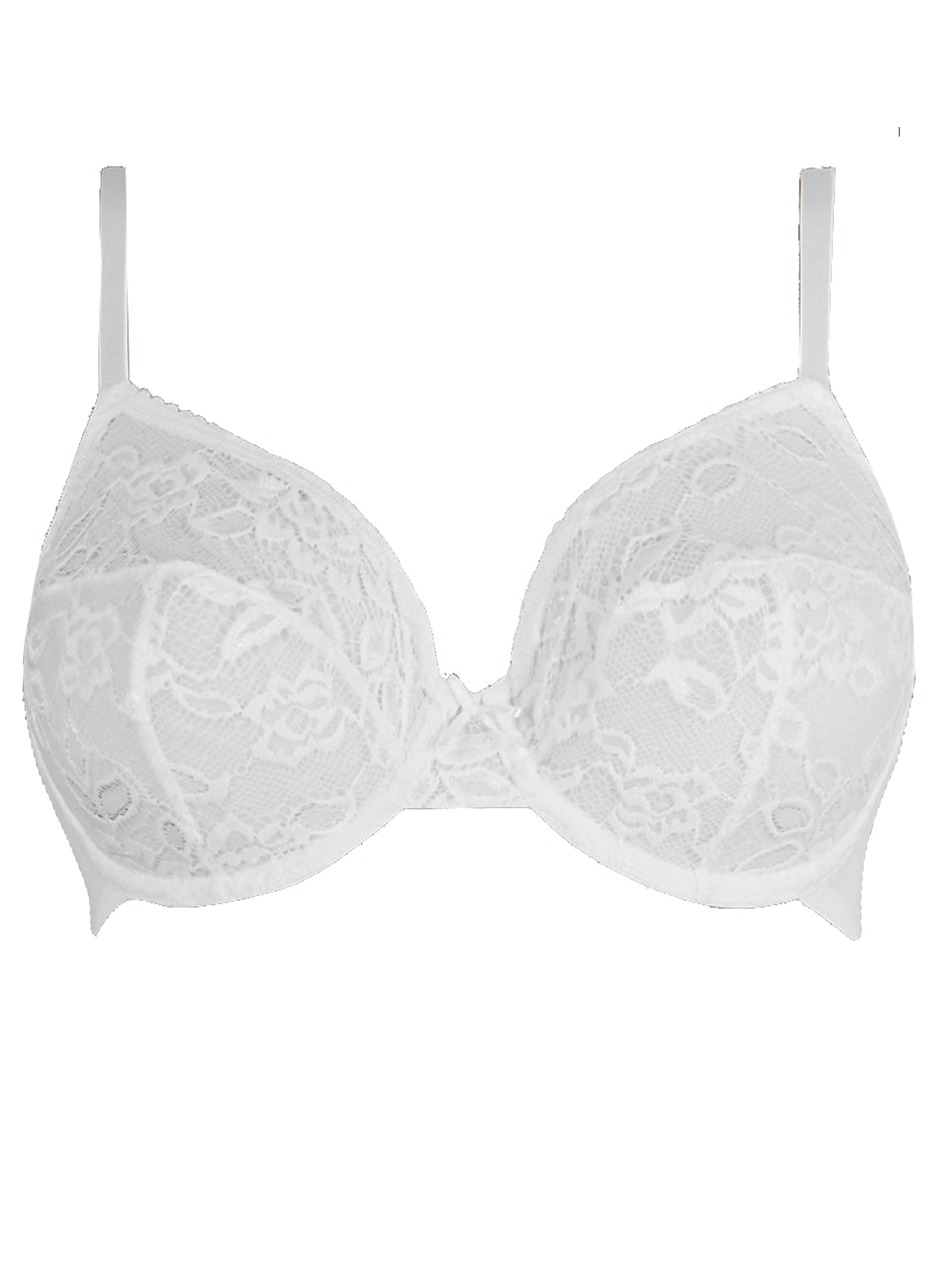 Marks and Spencer - - IRREGULAR - M&5 WHITE All Over Lace Underwired ...