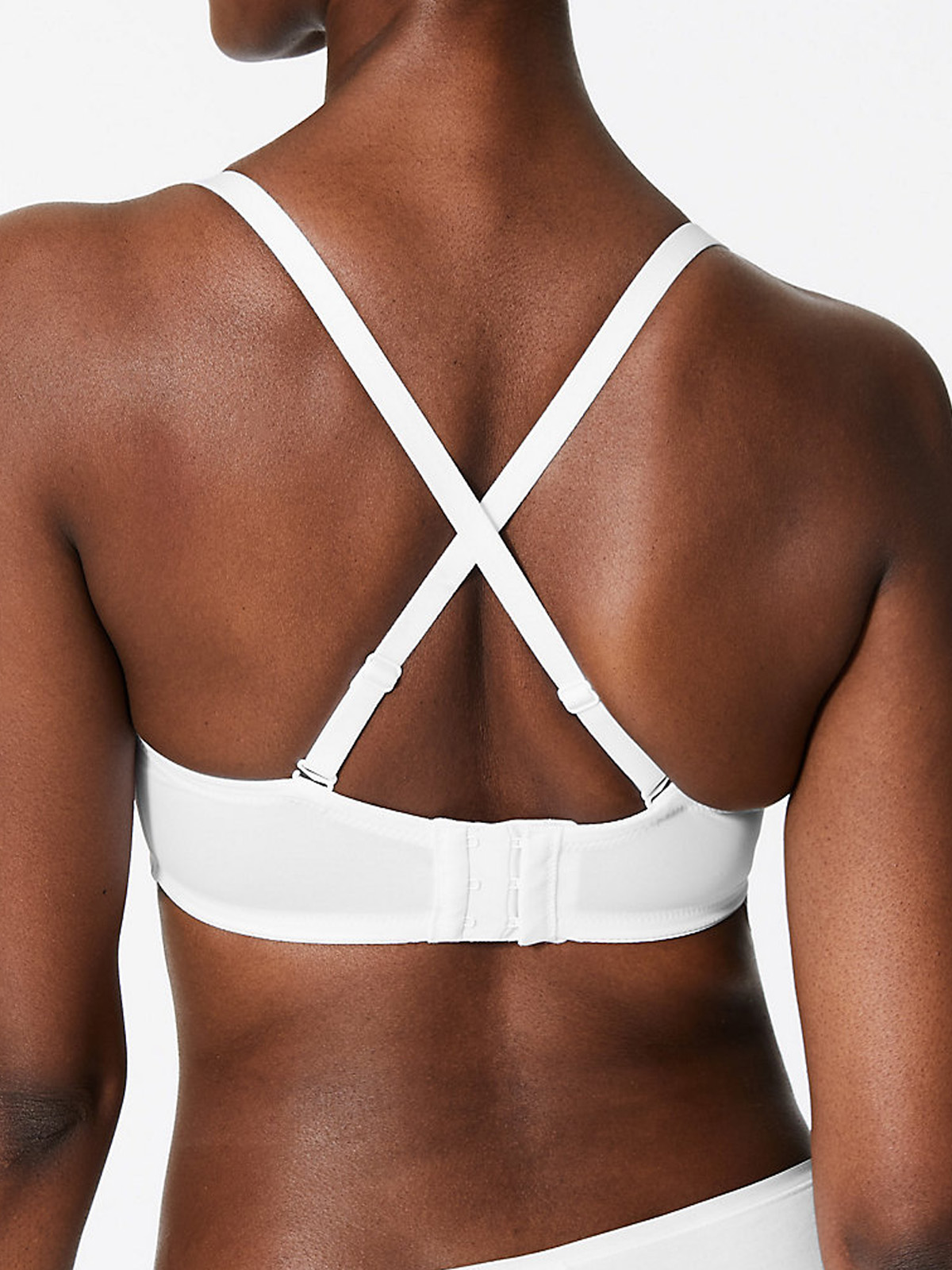 Marks and Spencer M&5 WHITE Multiway Padded & Wired Bra Size 32