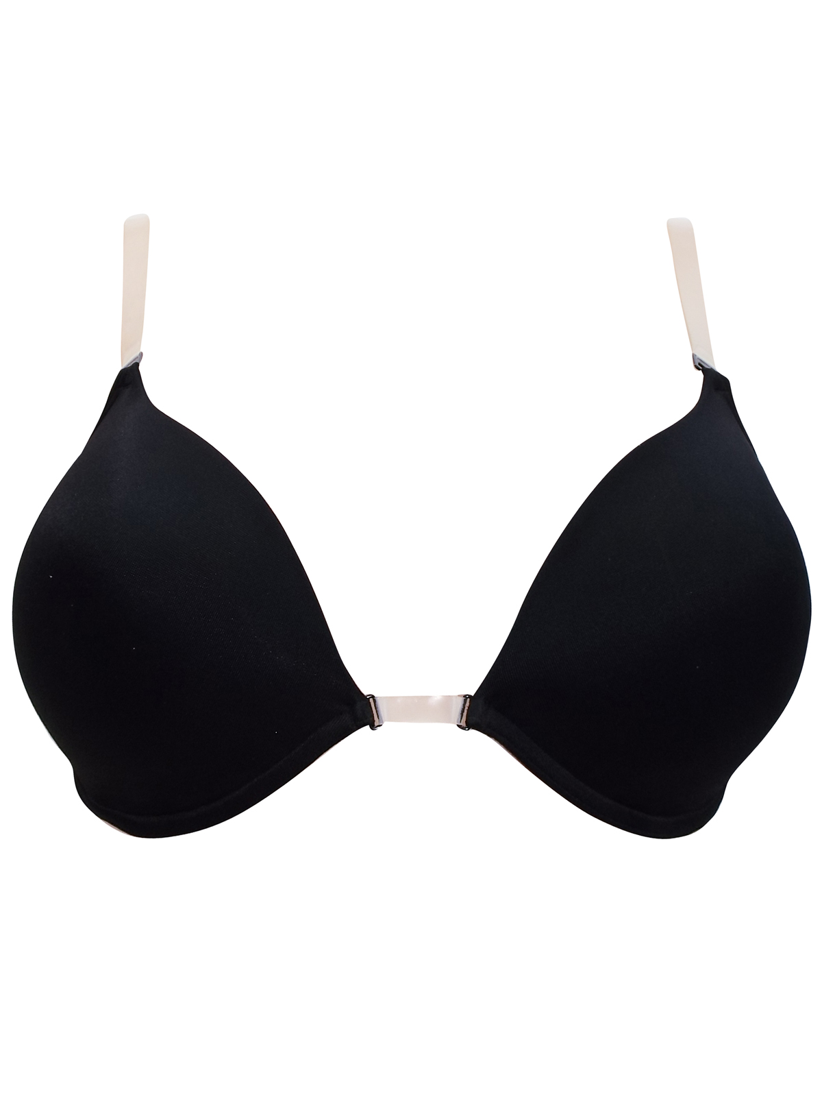 Marks and Spencer M&5 BLACK Sheer Strap Padded Push Up Multiway Bra