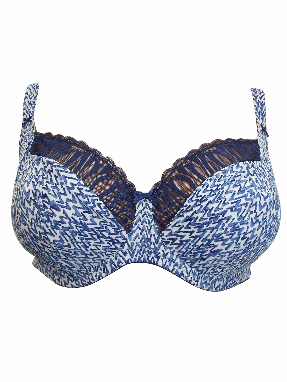 Marks and Spencer M&5 NAVY Tribal Print NonPadded Balcony Bra