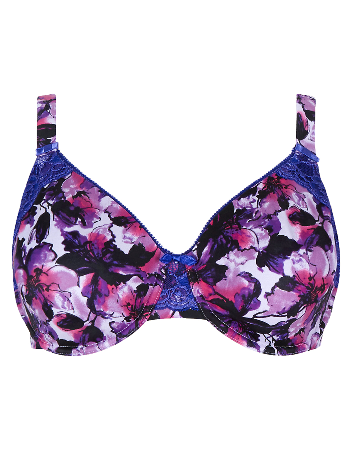 Marks and Spencer M&5 MAGENTA Floral Print Non Padded Minimiser