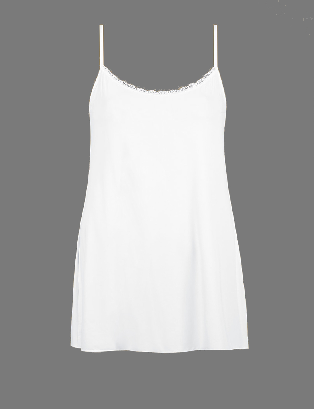lace trim full slip