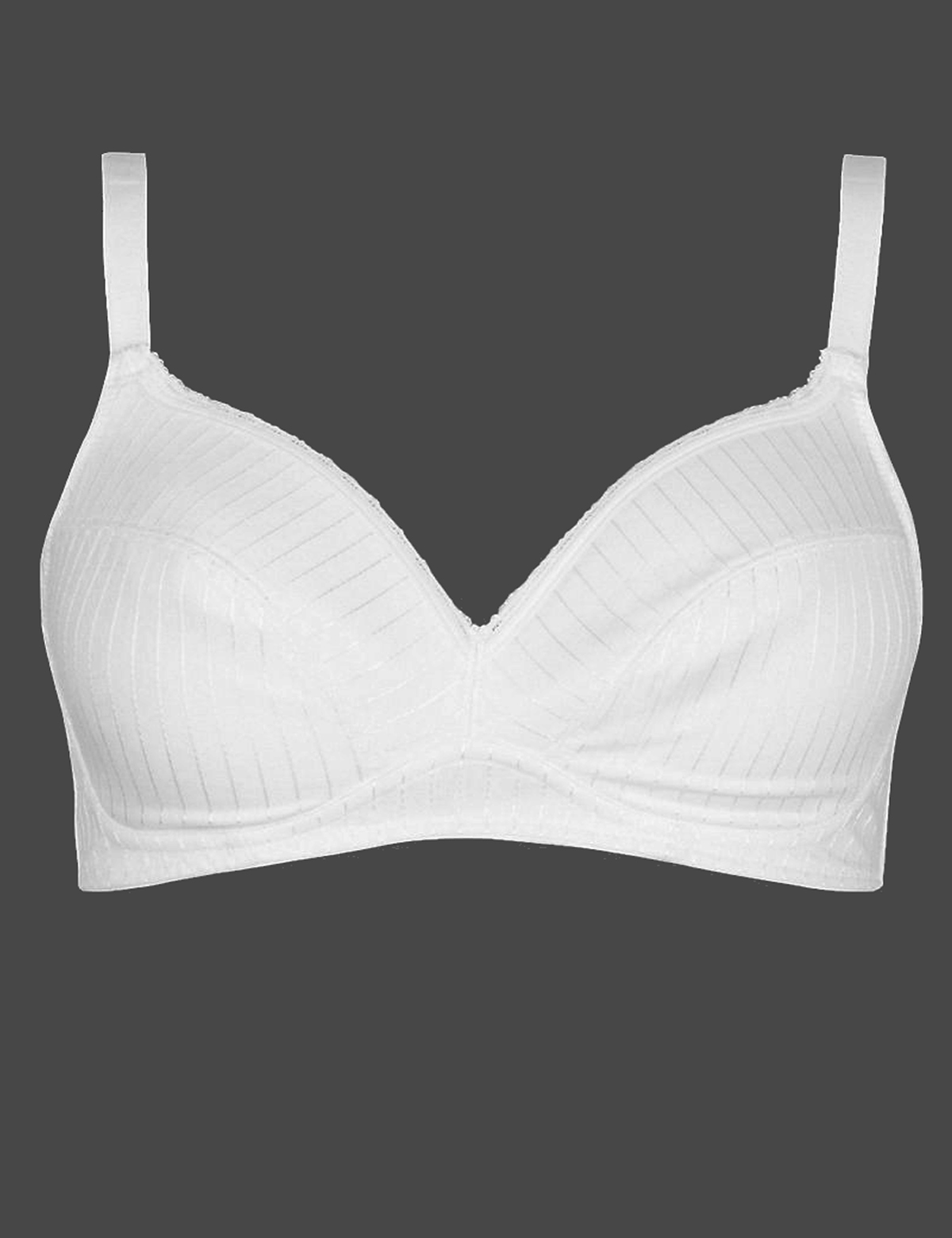 Marks And Spencer - - M&5 WHITE Textured Non-Wired Bra - Size 34 To 42 ...