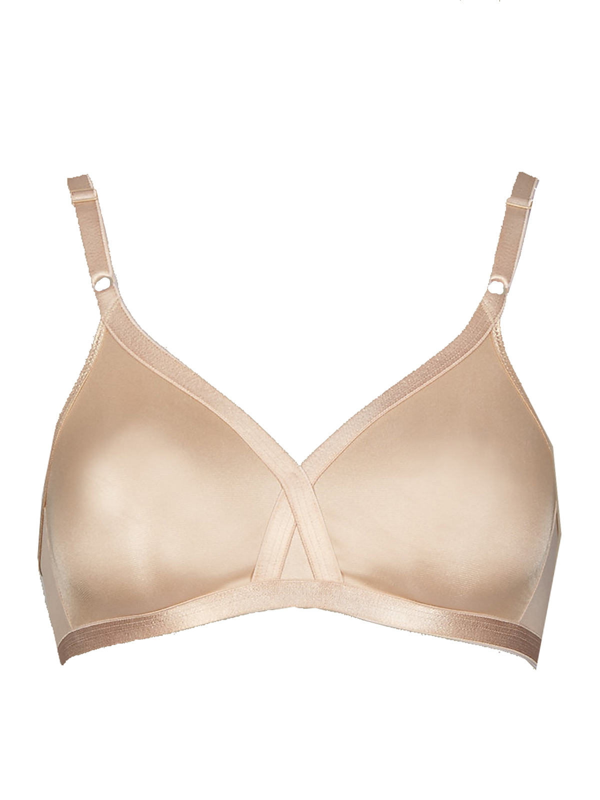 Marks and Spencer - - M&5 ALMOND Non-Wired Crossover Full Cup Bra ...