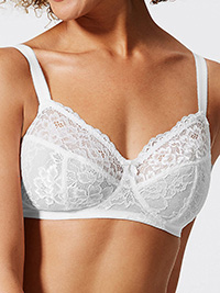 M&5 WHITE Louisa Lace Non-Padded Full Cup Bra - Size 34 to 42 (A-B-C-D-DD) M&5 WHITE Louisa Lace Non-Padded Full Cup Bra - Size 34 to 42 (A-B-C-D-DD)