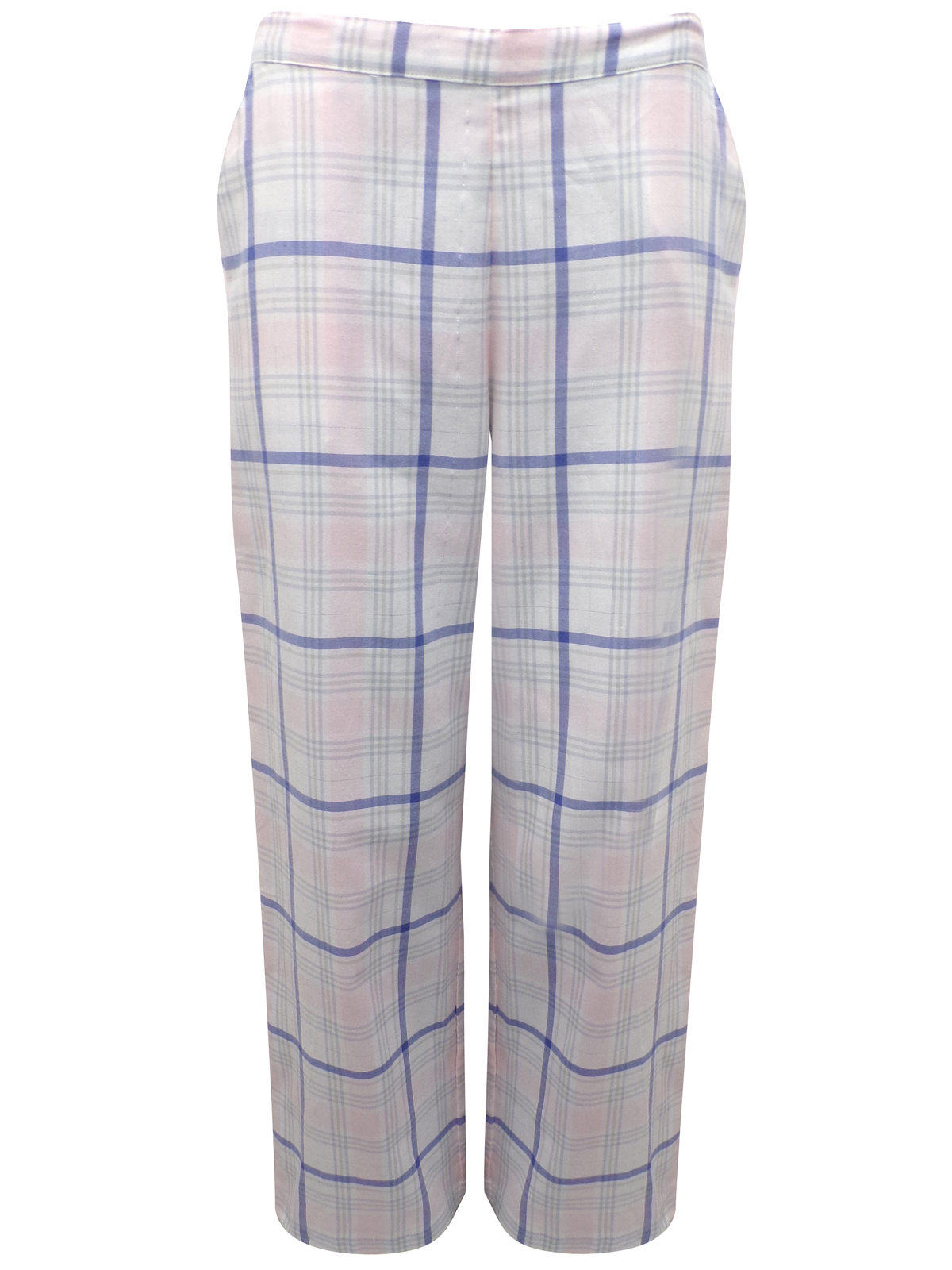 Marks and Spencer - - M&5 PINK Cotton Rich Checked Pyjama Bottoms ...