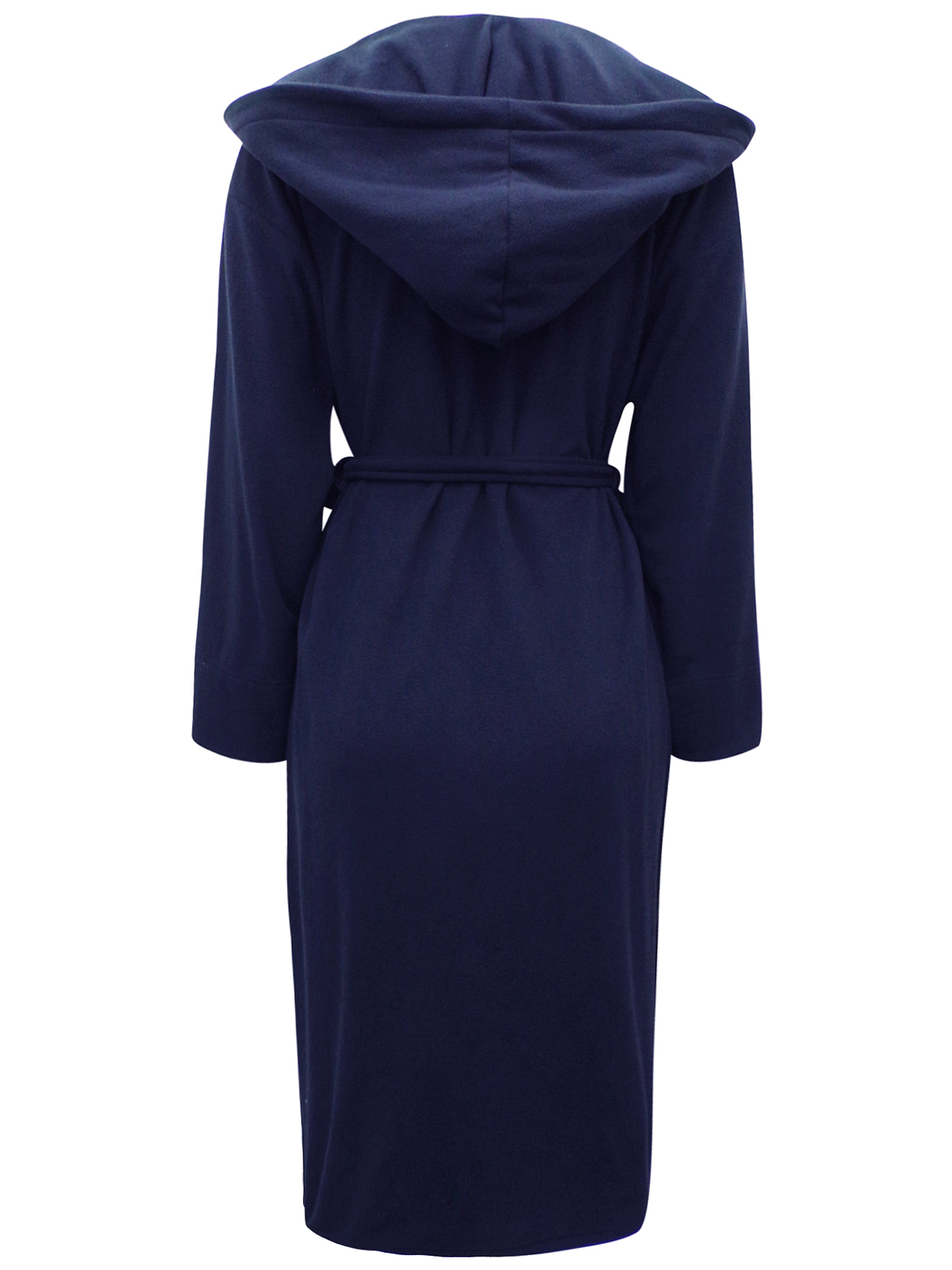 Marks and Spencer - - M&5 NAVY Hooded Fleece Wrap Dressing Gown - Size