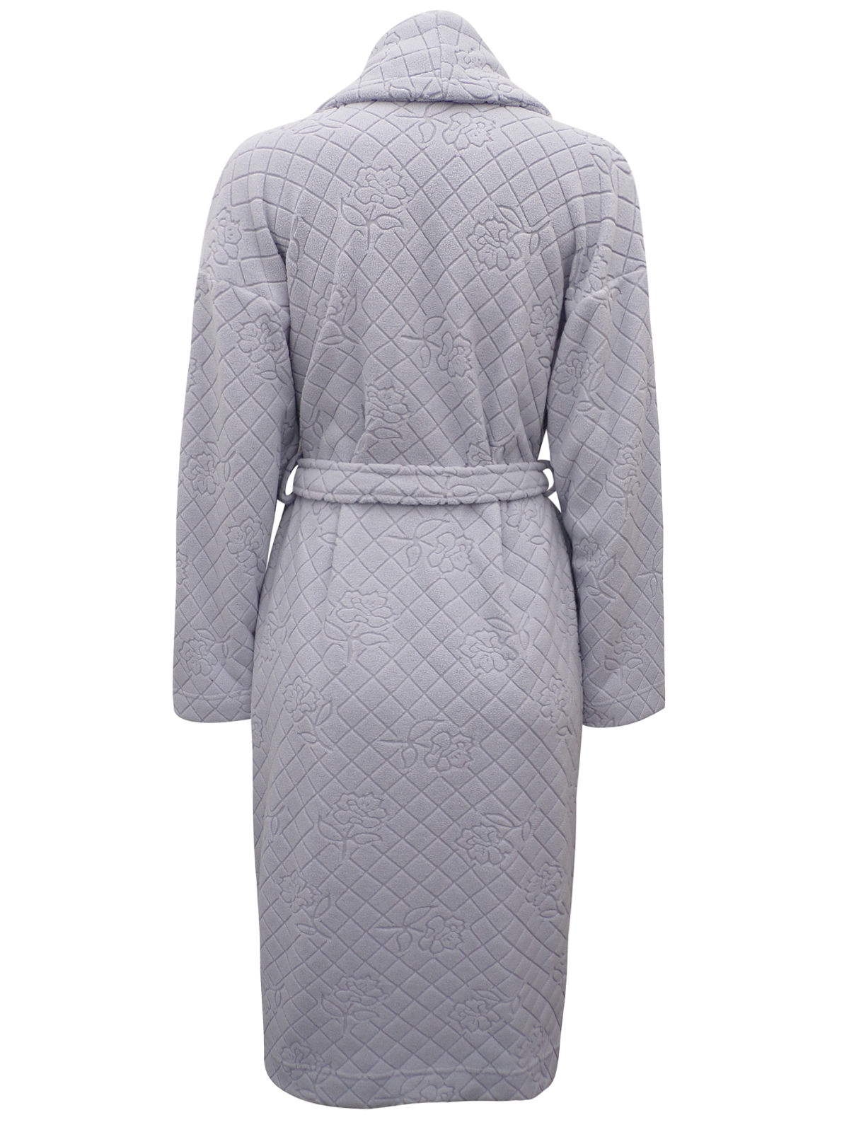 Marks and Spencer M&5 GREY Jacquard Textured Fleece Wrap Dressing