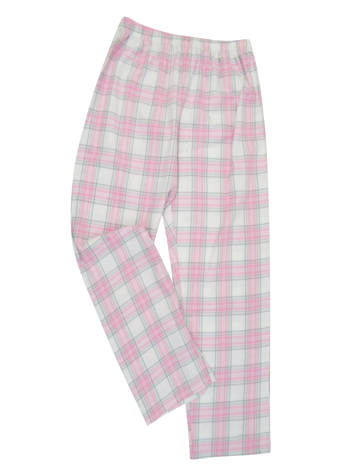 Marks And Spencer Mand5 Pink Pure Cotton Checked Long Sleeve Pyjama Set Size 8 To 18