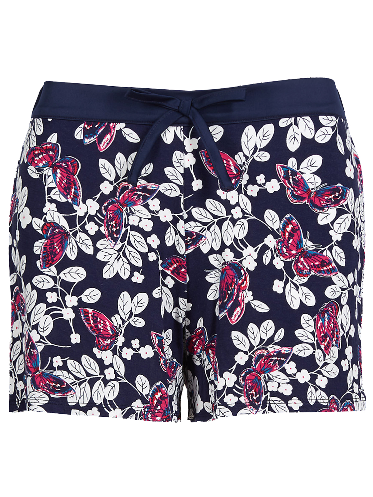 Marks and Spencer - - M&5 NAVY Butterfly Print Shorts - Size 8 to 18