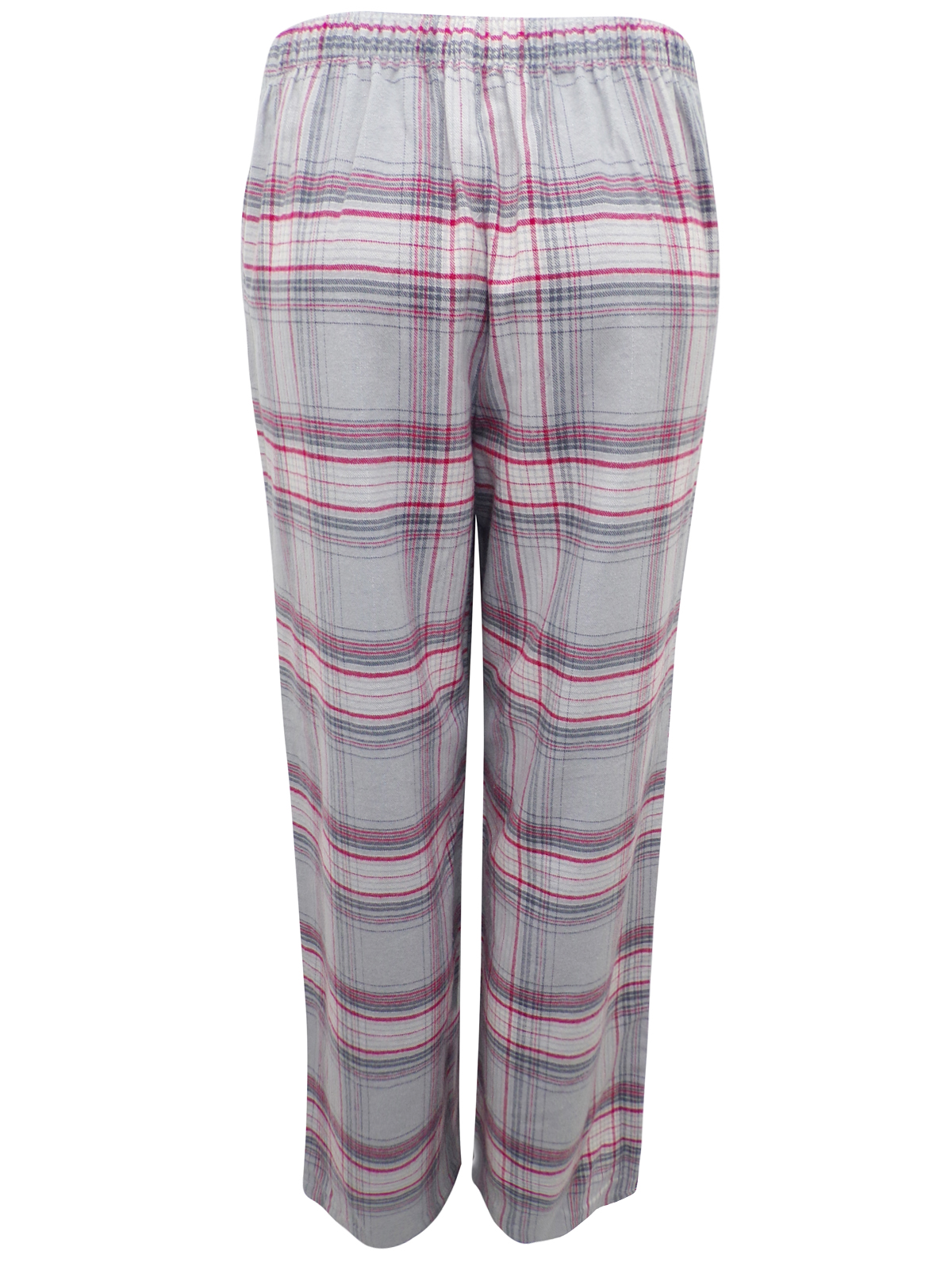 Marks and Spencer - - M&5 GREY Cotton Rich Checked Pyjama Bottoms ...