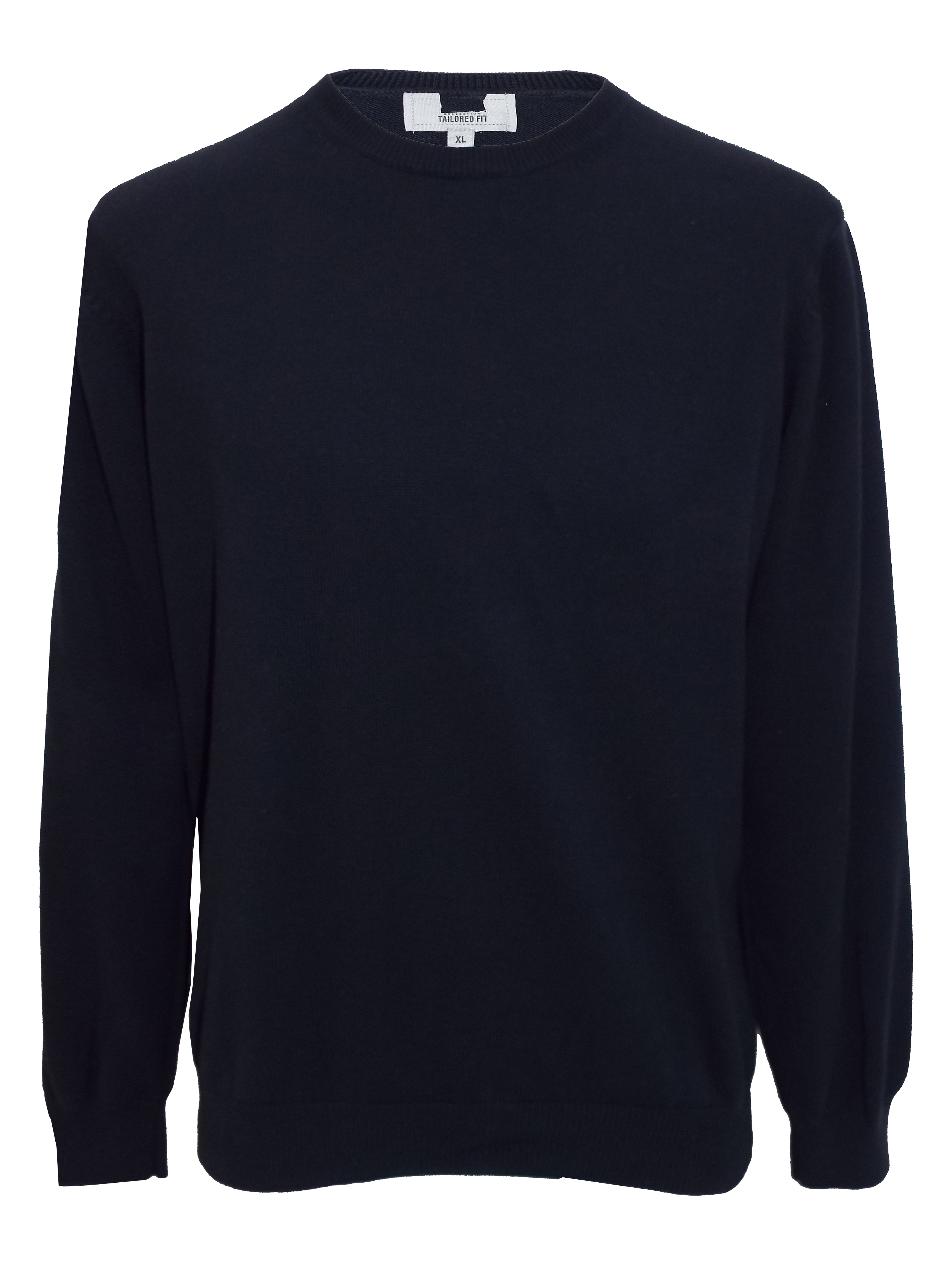 Marks and Spencer - - M&5 NAVY Pure Cotton Tailored Fit Jumper - Size ...