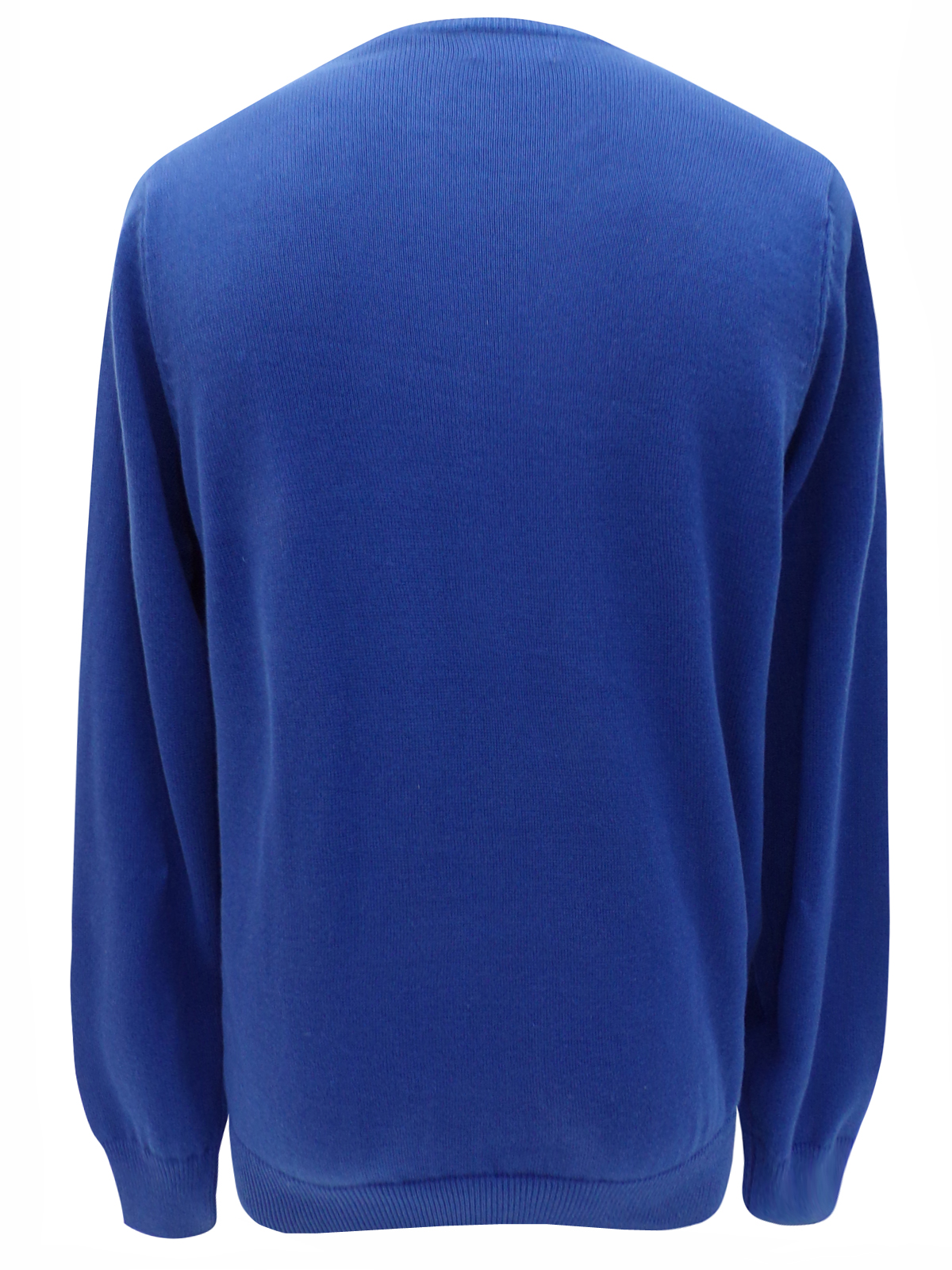 Marks and Spencer - - M&5 ROYAL-BLUE Pure Cotton Long Sleeve Jumper ...