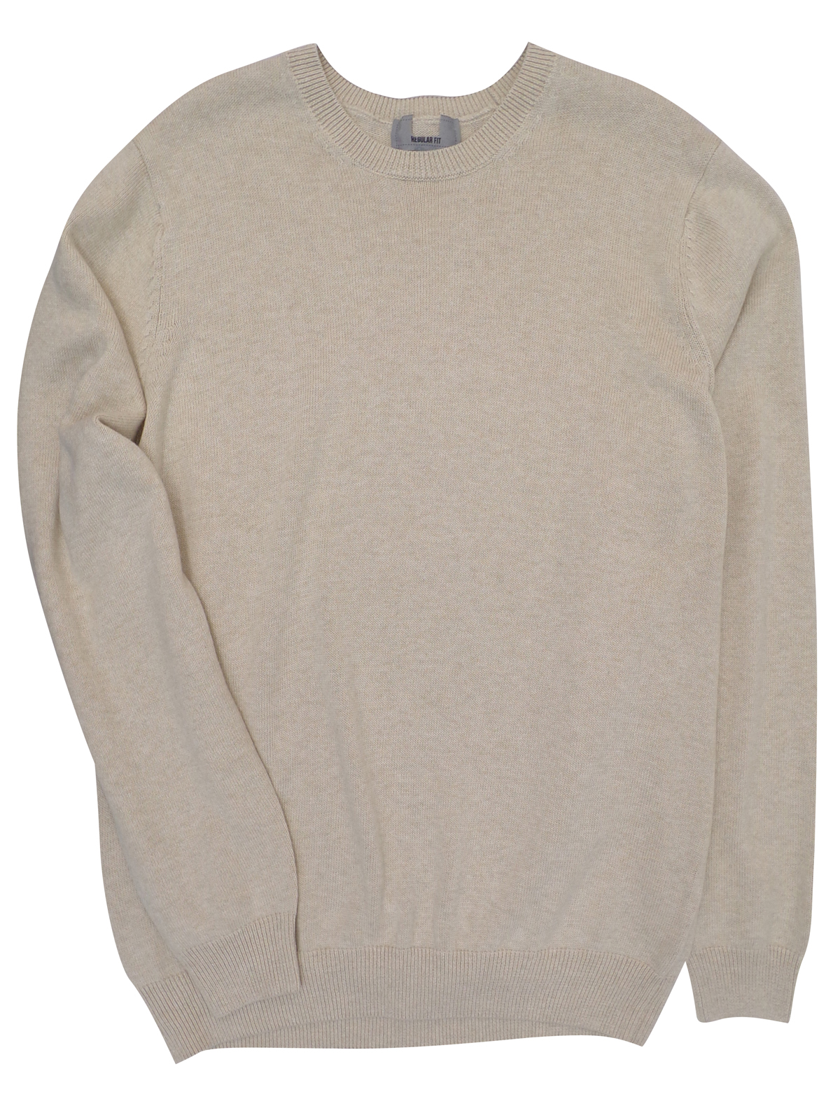 Marks and Spencer - - M&5 SAND Pure Cotton Long Sleeve Jumper - Size ...