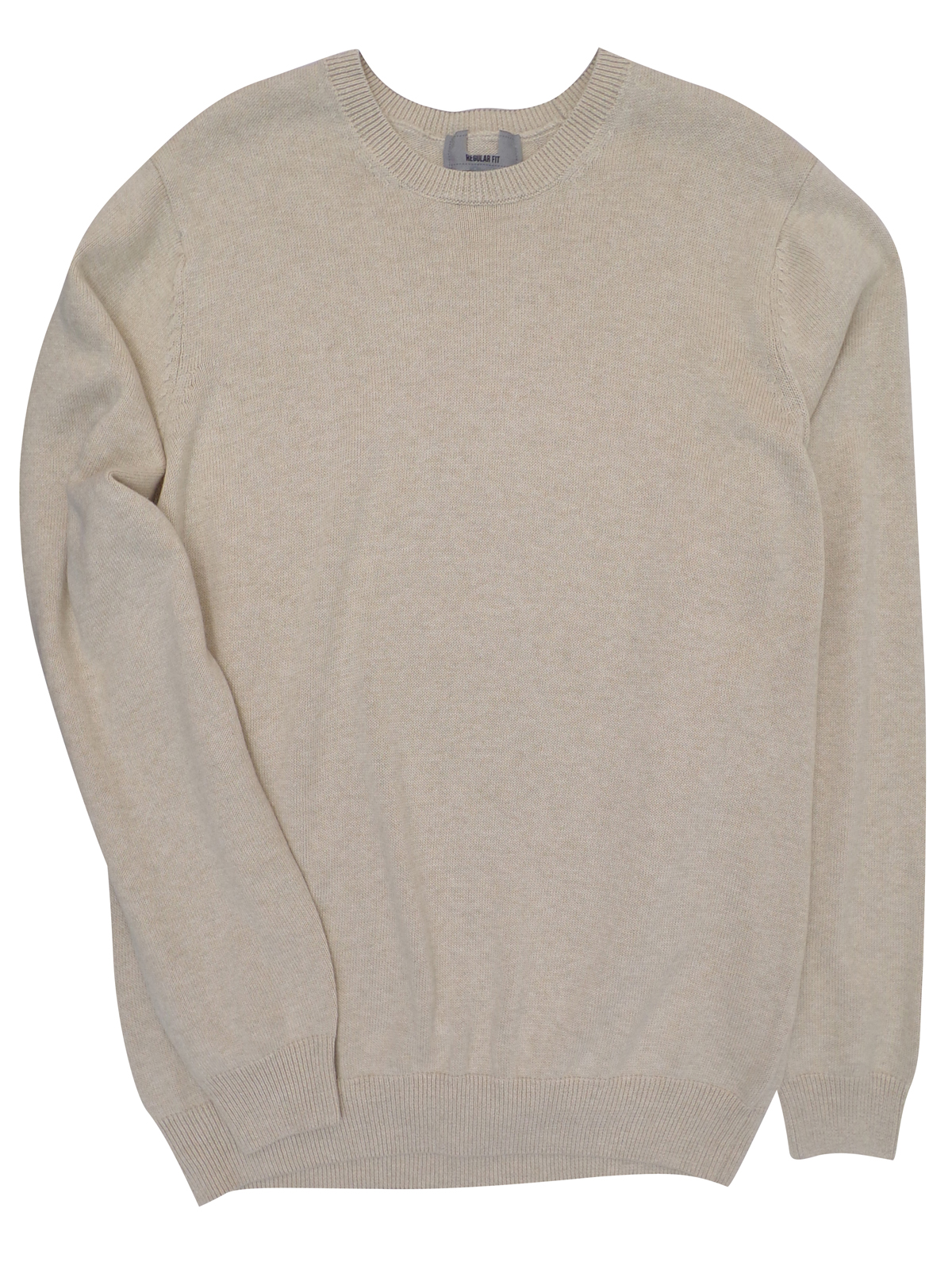 Marks and Spencer M&5 SAND Pure Cotton Long Sleeve Jumper Size