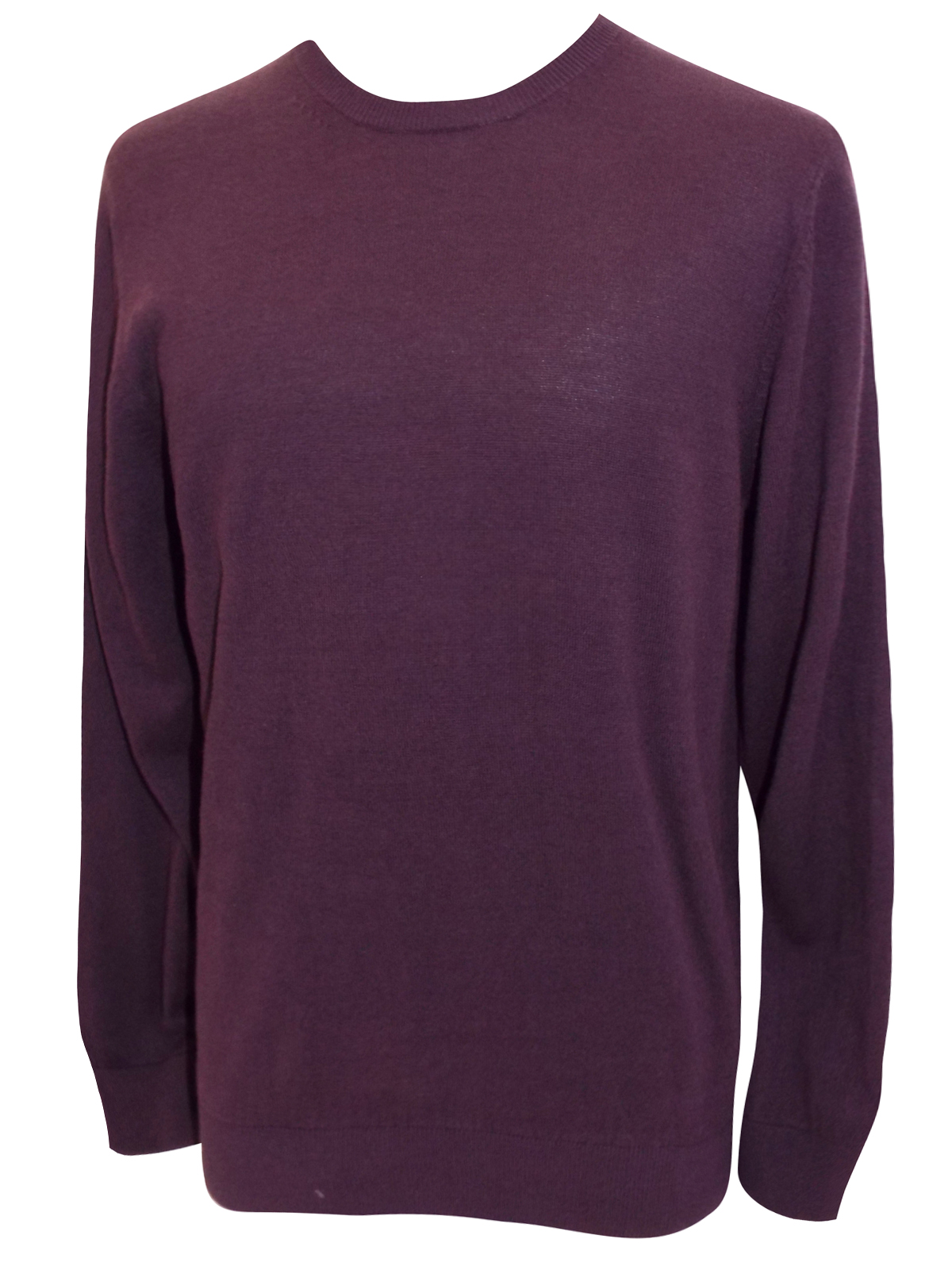 Marks and Spencer - - M&5 GRAPE Cotton Blend Long Sleeve Jumper - Size ...