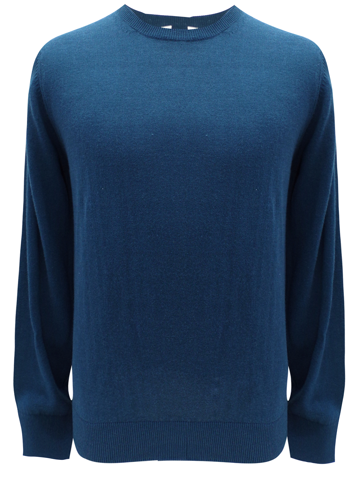 Marks and Spencer - - M&5 PETROL Cotton Blend Long Sleeve Jumper - Size ...