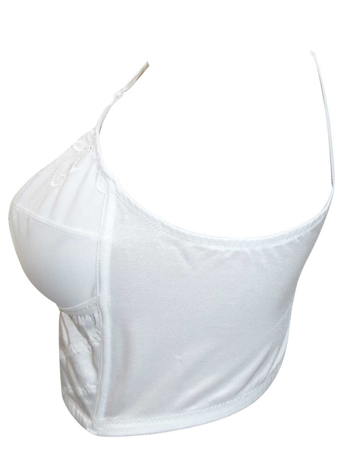 Marks and Spencer M&5 WHITE Firm Control Floral Embroidered