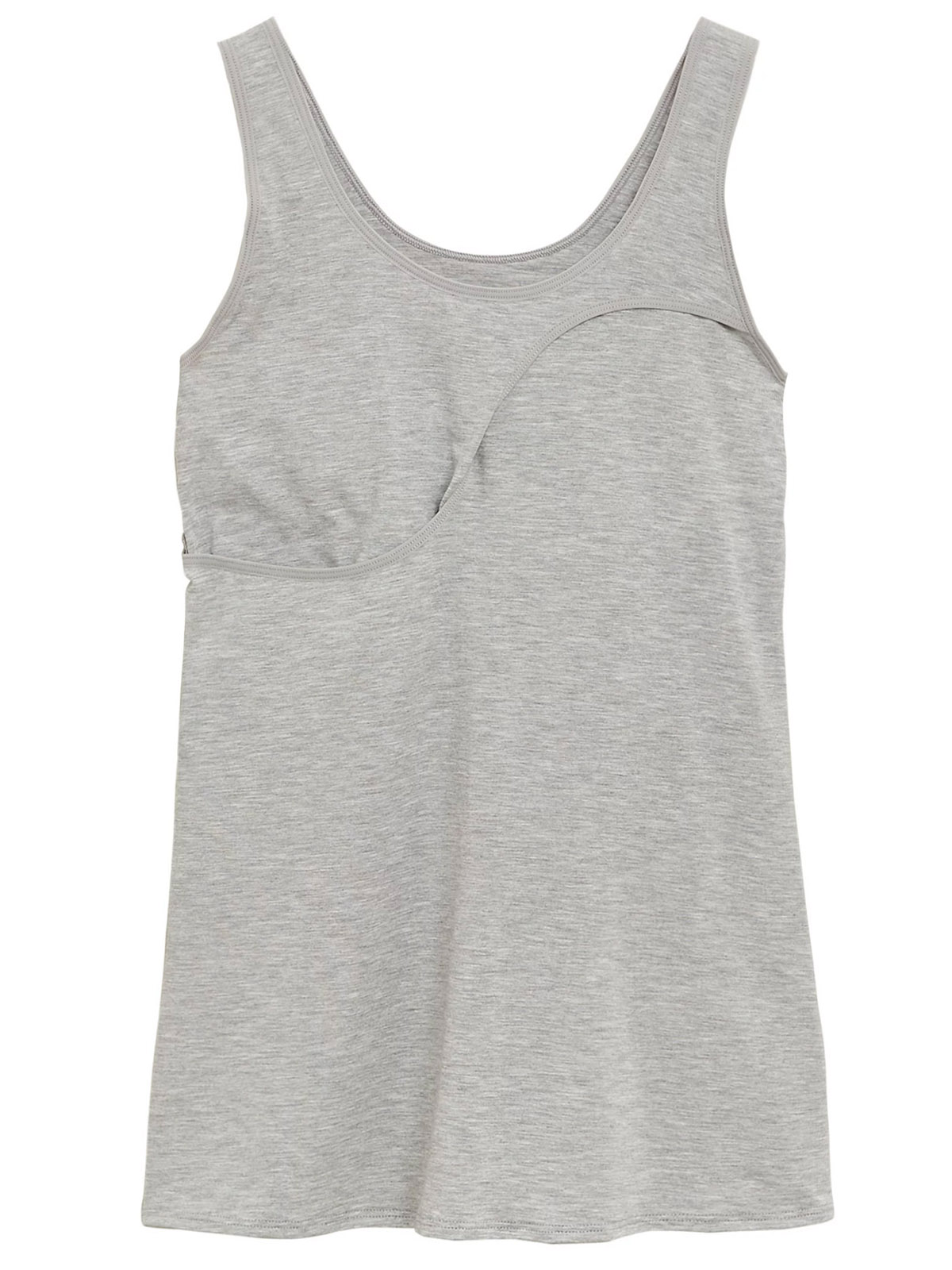 Marks and Spencer M&5 GREYMARL Flexifit Sleep Bra Vest Size 16