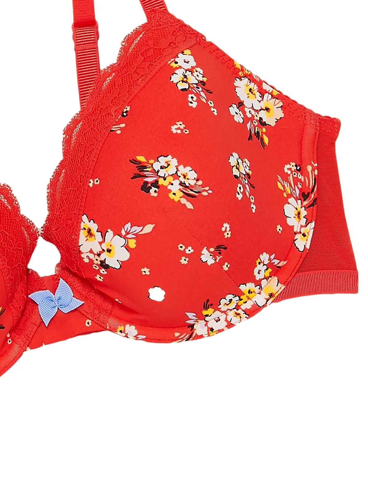 Ann Summers Carmen textured floral mesh lightly padded plunge bra