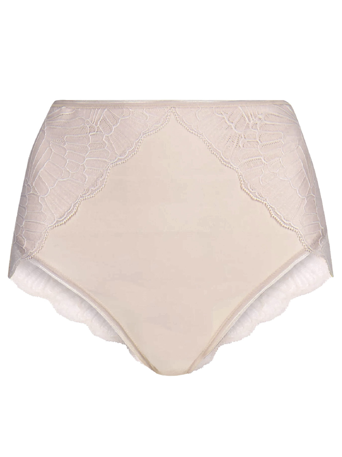 Marks and Spencer M&5 ALMOND Firm Control Deco Lace High Leg