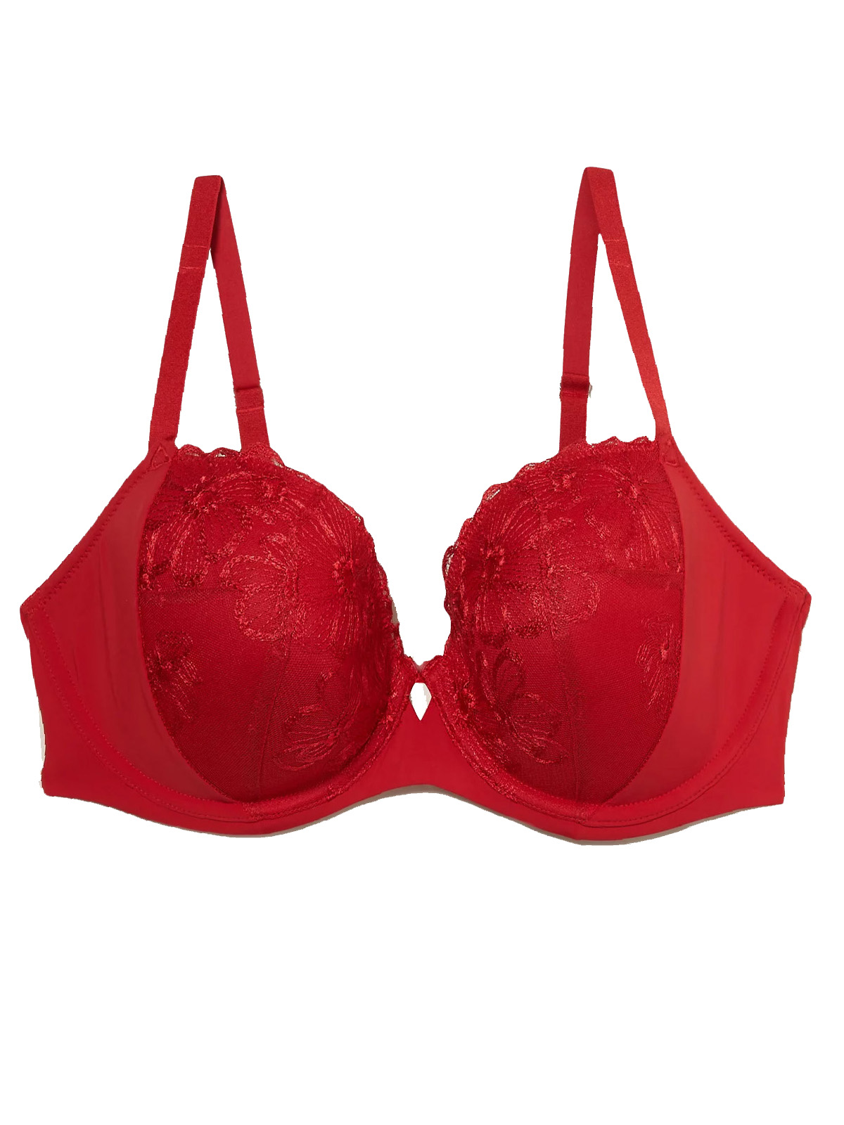 Marks and Spencer - - M&5 REDCURRANT Embrace Embroidered Underwired ...