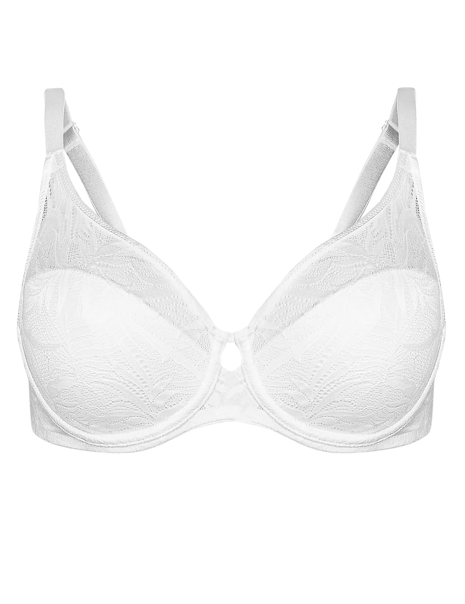 Marks and Spencer - - M&5 WHITE Youthful Lift Non-Padded Full Cup Bra ...