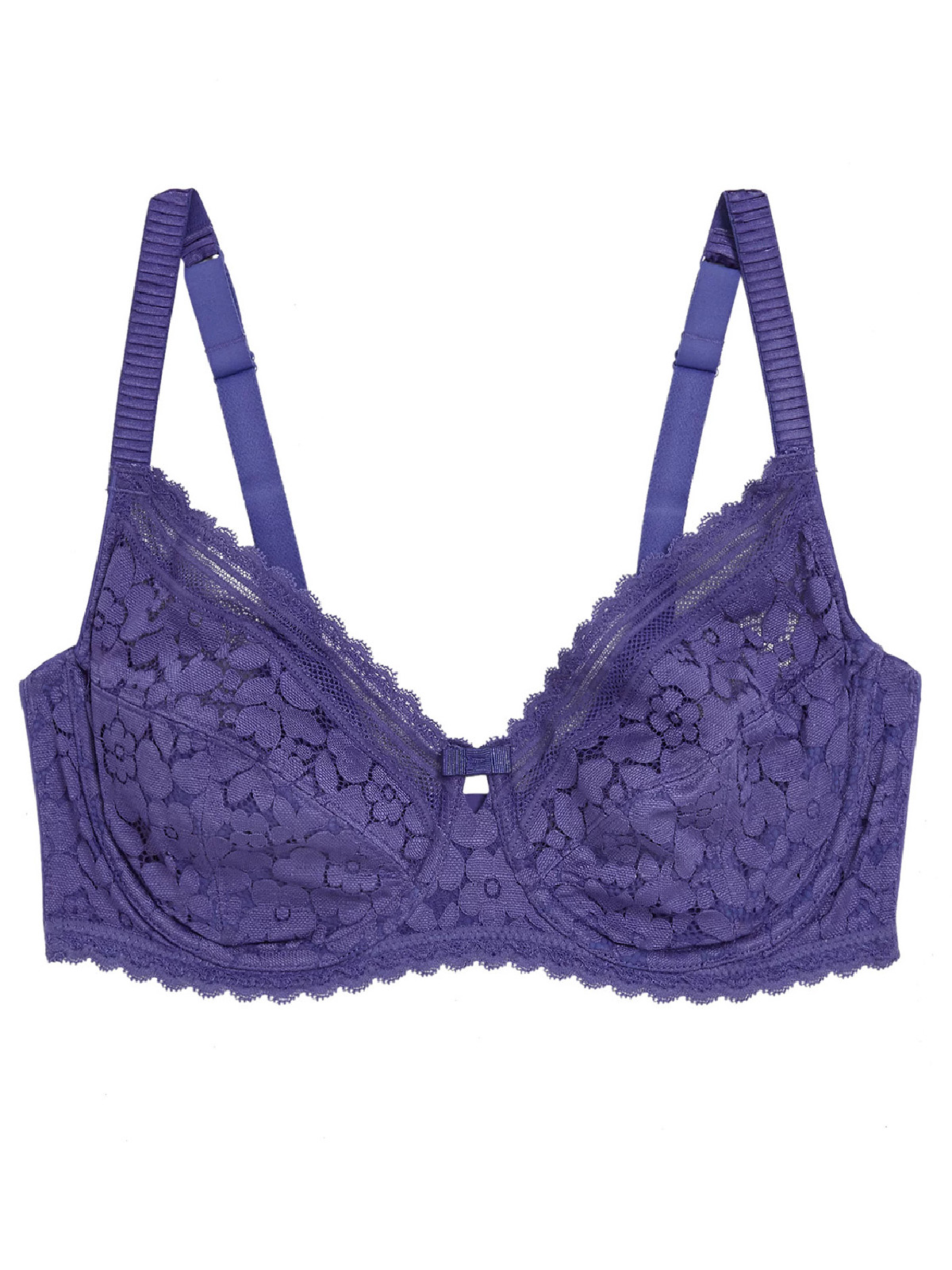 Miss Mary of Sweden Leo Non-Wired Elastic Lace Bra with Unpadded