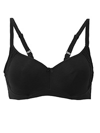 M&5 BLACK Cotton Rich Cool Comfort Smoothing Full Cup Bra - Size 34 to 42 (A-B-C-D-DD-E)