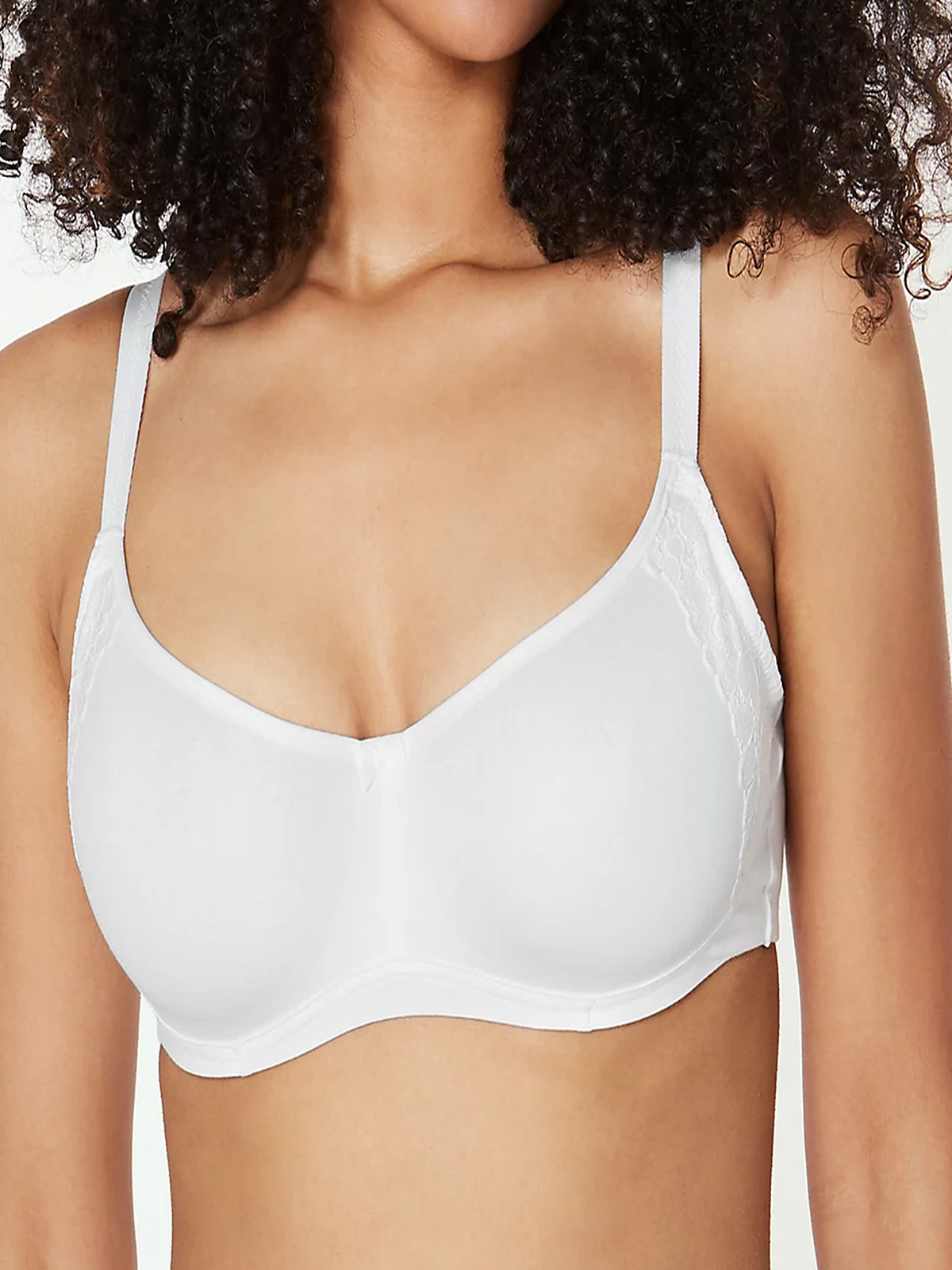  - - WHITE Cotton Rich Cool Comfort Smoothing Full Cup Bra - Size 34 to  42 (A-B-C