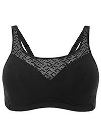 BLACK Non-Wired Full Cup Bra - Size 32 to 42 (B-C-D-DD-E)