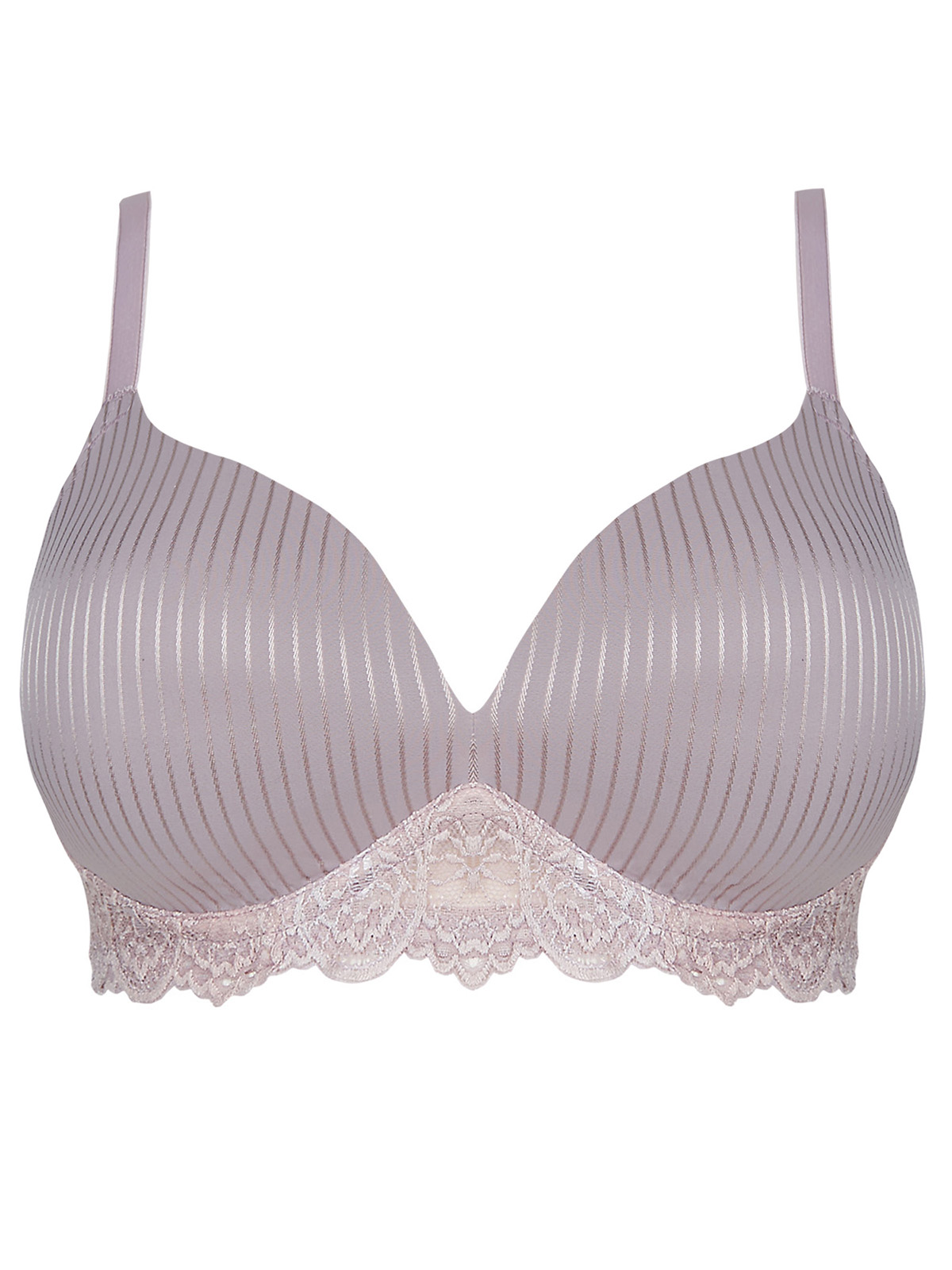 Marks And Spencer - - M&5 ANTIQUE Striped Padded Non-Wired Full Cup Bra ...