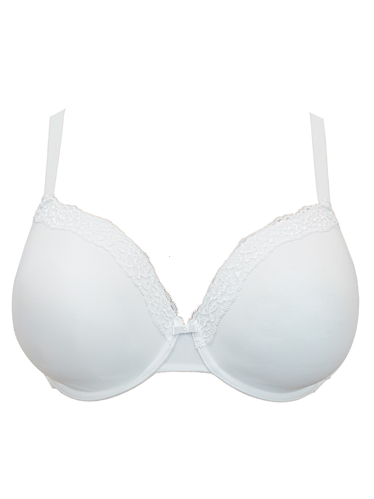 Marks and Spencer - - M&5 WHITE Padded Plunge Bra - Size 34 (DD cup)