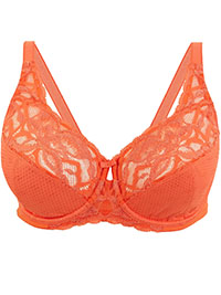 MANDARIN Wild Blooms Wired Full Cup Bra - Size 32 to 34 (G-GG)