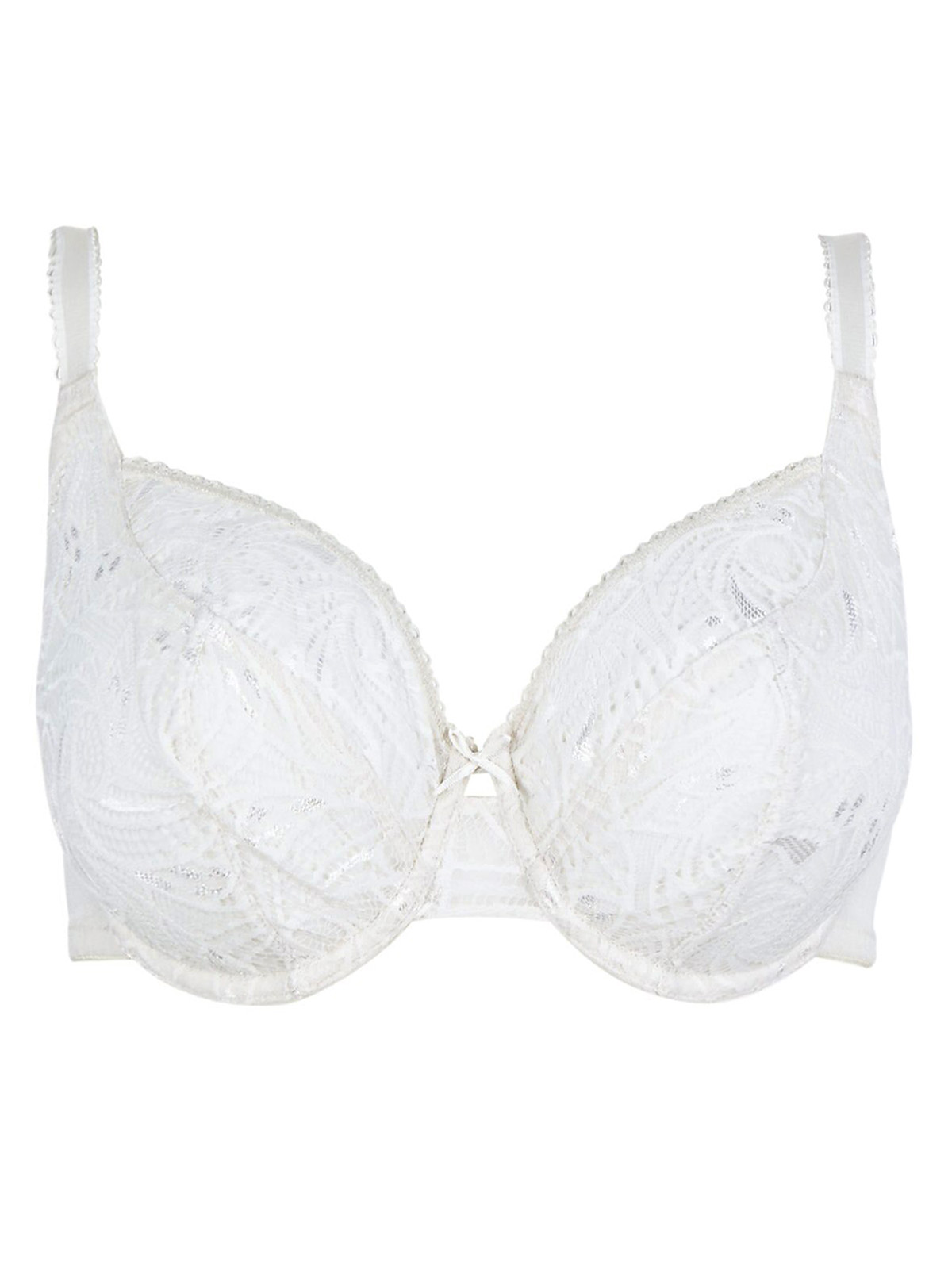 Marks and Spencer - - M&5 IVORY Floral Lace Non-Padded Full Cup Bra ...