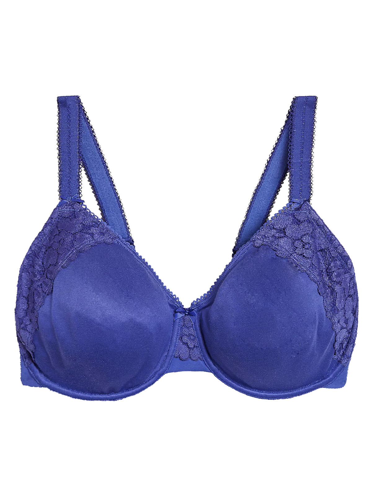 Marks and Spencer - - M&5 MARINE Cotton & Lace Underwired Minimiser Bra ...